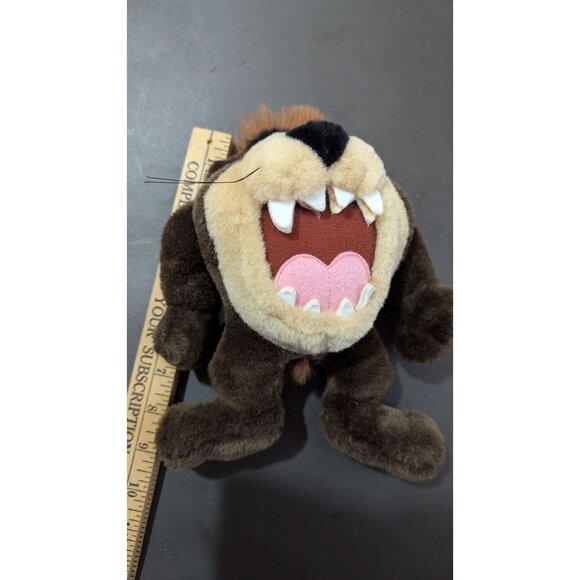 Vintage 1996 Looney Tunes Tazmanian Devil Plush Toy ACE Play by Play 10" - Picture 5 of 7